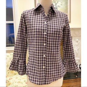 Fine Garments by Bell Button Down Blouse Sz. Sm
